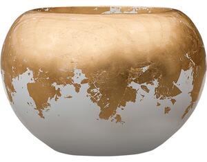 Obal Luxe Lite Glossy - Globe bílá-zlatá, průměr 39 cm