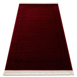 Koberec ORIENT 2958 s třásněmi / rám, orientální / klasický, bordó / černý