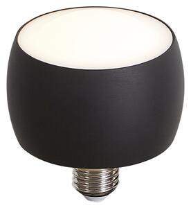 E27 LED dekorativní žárovka černá 6W 370 lm 3000K