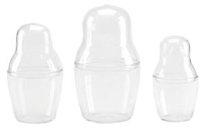 Qubus designové dózy Matroska Set Glass