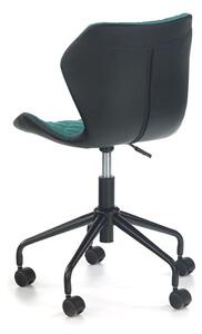 Halmar Dětská židle Matrix, černá/tyrkysová