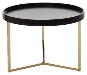 KONFERENČNÍ STOLEK, černá, barvy zlata, dřevo, kompozitní dřevo, 58,5/58,5/42 cm MID.YOU - Konferenční stolky, Online Only