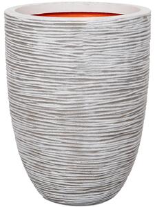 Obal Nature Rib NL - Vase Elegant Low Ivory, průměr 46 cm