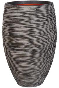 Obal Nature Rib NL - Vase Elegant Deluxe Anthracite, průměr 38 cm