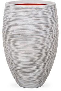Obal Nature Rib NL - Vase Elegant Deluxe Ivory, průměr 38 cm