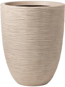Obal Waste Rib NL - Vase Elegant Low Terrazzo Beige, průměr 46 cm