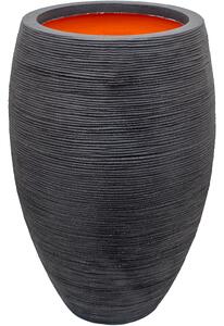 Obal Nature Rib NL - Vase Elegant Deluxe Black, průměr 55 cm