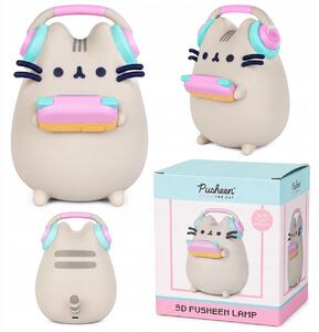 Noční lampa Erik Pusheen béžová 16 cm napájení na baterie/ze sítě
