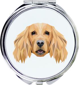 Anglický kokršpaněl, Englische Cockerspaniel – Zrcadlo s fotografií a geometrickým vzorem od značky Art-Dog