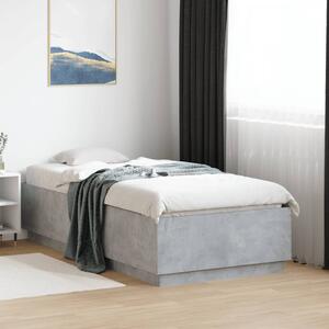 Rám postele betonově šedý 90 x 190 cm kompozitní dřevo 3209754