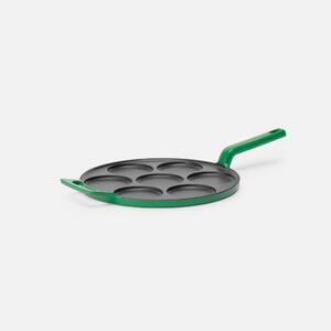Fabini Pánev na lívance Mattia 3.0, ø 26 cm - Smaltovaná litinová pánev, matná zelená