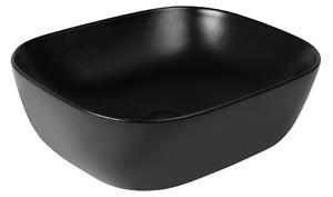 Oltens Hamnes umyvadlo 46.5x37.5 cm oválné na pult černá 40301300