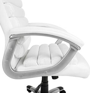 Prémium šéfovská otočná kancelářská židle, ve více barvách-bílá