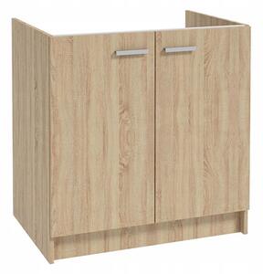 Stamar | Kuchyňská skříňka pod dřez, 80 cm, dub Sonoma
