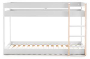 Bílá patrová dětská postel 90x190 cm Angel – Marckeric