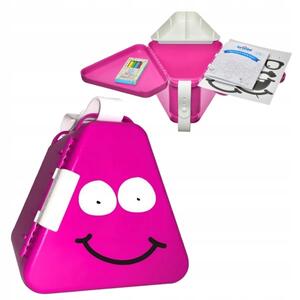 Trunki TeeBee, přenosný box na hračky, růžový