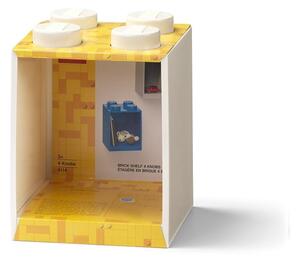 Dětská bílá nástěnná police LEGO® Brick 4