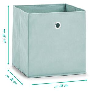 ZELLER Úložný box textilní bledě modrý 28x28x28cm