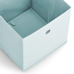ZELLER Úložný box textilní bledě modrý 28x28x28cm