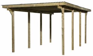 WEKA Dřevěný přístřešek na auto 606 (3x6 m)