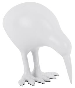 Present time Bílá kovová soška Kiwi 15,5 cm