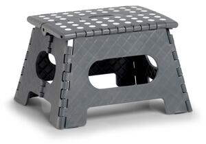 ZELLER Skládací stolička malá šedá 35x28x22cm, nosnost 150kg