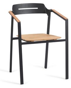 Černá kovová zahradní židle Icon – Diphano