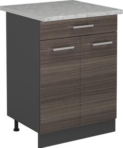 Spodní skříňka kuchyňské linky Vicco R-Line Ušlechtilá šedá 60 cm PD Mramor, Model 53782