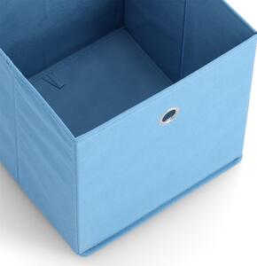 ZELLER Úložný box textilní modrý 28x28x28cm