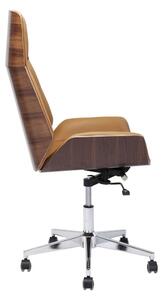 Hnědá kancelářská židle Kare Design High Bossy