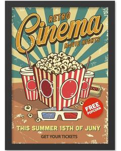 Obraz 40x55 cm Retro Cinema – Wallity