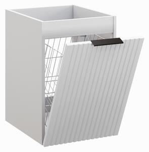 Comad Doplňková koupelnová skříňka nízká s košem Adel White 40 bílá