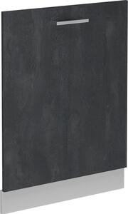 Čelní panel myčky Vicco R-Line Černý beton 60 cm bez pracovní desky, Model 54526