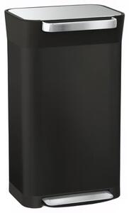 Joseph Joseph Černý kovový odpadkový koš s uhlíkovým filtrem Titan 30 l