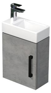 Koupelnová skříňka s umyvadlem SAT Cube Way 40x47,5x20 cm beton mat CUBE320401DCBE
