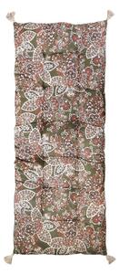 Zeleno-hnědá matrace s paisley vzorem Aix Vintage Quilt - 70*180 cm - Chic Antique