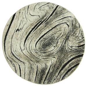 Makro Abra Kulatý koberec Amber E260A Kůra stromu krémový / béžový Rozměr: průměr 100 cm