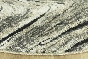 Makro Abra Kulatý koberec Amber E260A Kůra stromu krémový / béžový Rozměr: průměr 100 cm