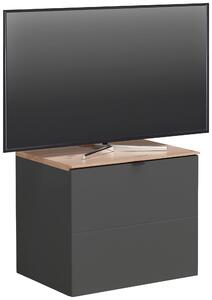 KOMODA POD TELEVIZI, barvy grafitu, dub artisan, 60/62/44 cm Hom`in - TV stolky & komody pod TV