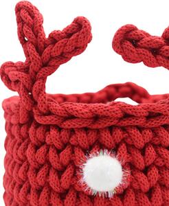 Háčkov Háčkovaný košík - Reindeer Barva: Červená