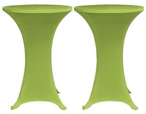 Strečový návlek na stůl 2 ks 60 cm zelený
