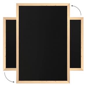 Allboards, Černá křídová tabule 90x60 cm, dřevěný rám ECO, TB96ECO