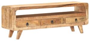 TV stolek 117 x 30 x 41 cm masivní hrubé mangovníkové dřevo 321042