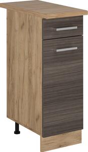 Spodní skříňka kuchyňské linky Vicco R-Line Ušlechtilá šedá 30 cm , PD Dub, Model 53327