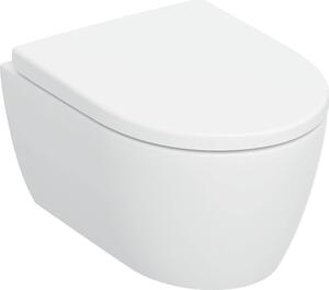 Geberit iCon Set závěsný klozet, nízké splachování, zkrácený výstupek, uzavřený keramický design, TurboFlush, včetně WC sedátka, 503.049.JT.1