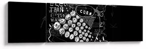 Obraz - Kresba v Banksyho stylu (170x50 cm)