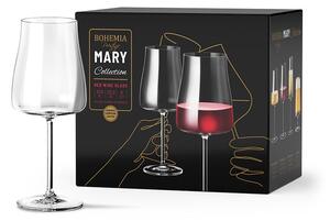BOHEMIA PRESTIGE MARY SKLENICE NA ČERVENÉ VÍNO 600ML SADA 6KS