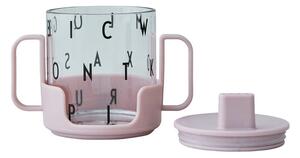 Levandulově fialový dětský hrnek Design Letters Grow With Your Cup