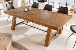 Jídelní stůl FINCA VINTAGE BROWN 165 CM masiv recyklovaná borovice Nábytek | Jídelní prostory | Jídelní stoly | Všechny jídelní stoly