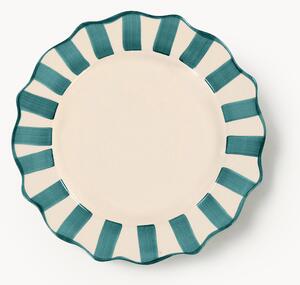 Ručně malovaný mělký talíř Pine Scalloped